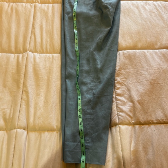 Rag & Bone Light Blue Poppy Tab Pants Tailored Fit Stretch Linen Blend Size 12 - Picture 6 of 11